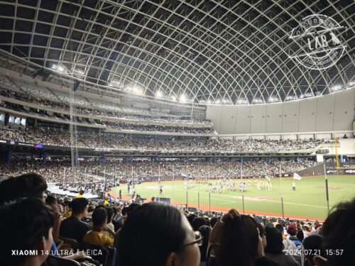 台北ドーム　1階内野席からの見え方